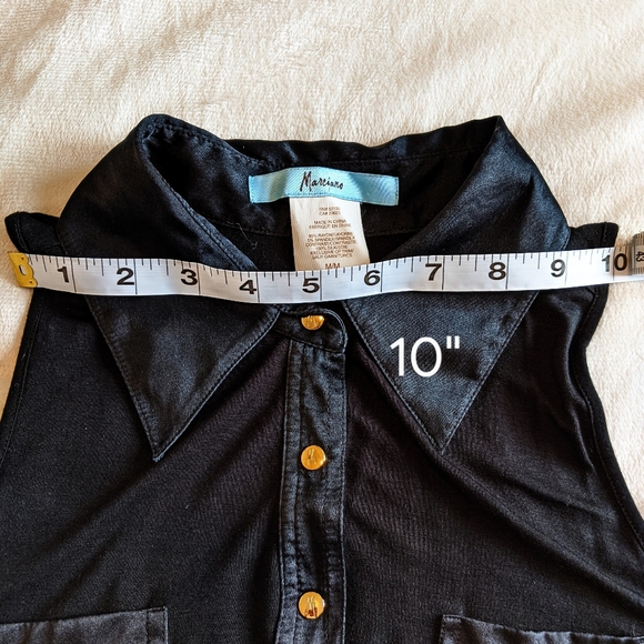 MARCIANO Midi Black Collared Dress - Picture 6 of 8